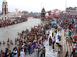 Ganga River - Nalini is said to the name of one of the five streams formed by the Ganges