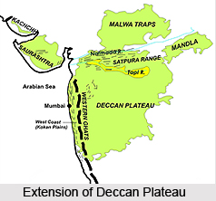 Deccan Plateau, Central Highlands in India