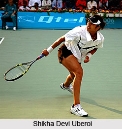 Shikha Devi Uberoi, Indian Tennis Player