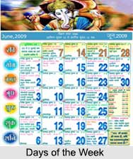 Days of the Week , Hindu Calendar