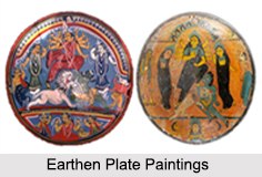Earthen Plate Paintings, Folk Paintings of West Bengal