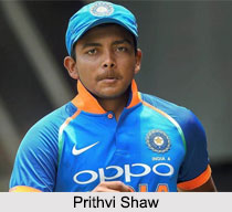 Prithvi Shaw, Indian Cricketer
