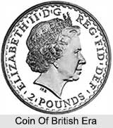 Indian Coins, Indian Administration