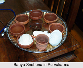 Bahya Snehana in Purvakarma, Ayurveda