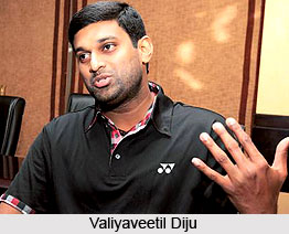 Valiyaveetil Diju, Indian Badminton Player