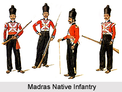 19th Madras Native Infantry, Madras Army
