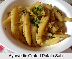 Ayurvedic Grated Potato Sabji