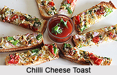 Chilli Cheese Toast, Indian Snacks