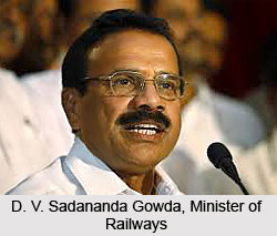 D. V. Sadananda Gowda, Minister of Railways
