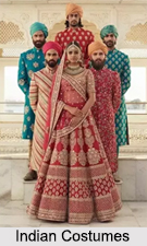 Indian Custom In  Wearing Costume