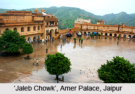 Courtyards of Amber Fort