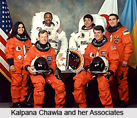 Kalpana Chawla`s Maiden Space Mission, Indian astronaut