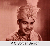 P C Sorcar , Senior, Indian magician