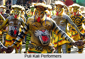 Puli Kali, Thrissur District, Kerala