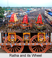 Chariots of Lord Jagannath, Balarama and Shubhadra