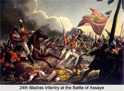 24th Regiment of Madras Native Infantry, Madras Army