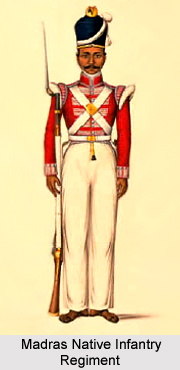27th Madras Native Infantry, Madras Army