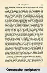 Manner of living of a Virtuous Woman , Kamasutra