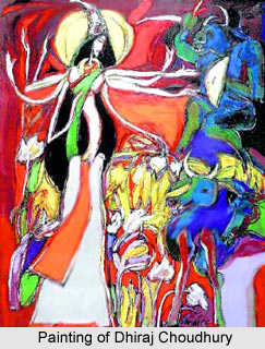 Dhiraj Choudhury , Indian Painter