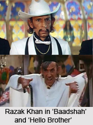 Razak Khan, Indian Film Comedian