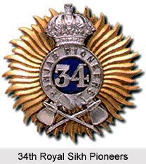 34th Royal Sikh Pioneers, Bengal Army