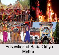 Festivals of Bada Odiya Matha, Odisha, Mathas of Puri