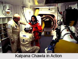 Kalpana Chawla`s Maiden Space Mission, Indian astronaut