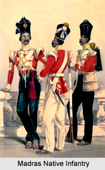 7th Madras Native Infantry, Madras Army