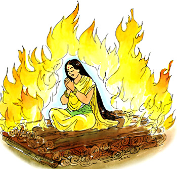 Agni pariksha of Sita