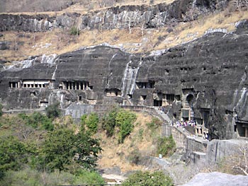 The rock-cut Buddhist viharas and chaityas of Ajanta