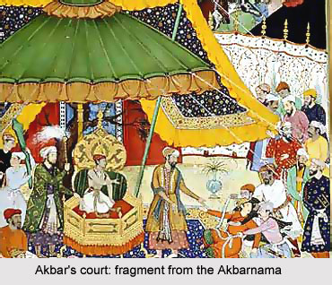 Painting in the court of Akbar