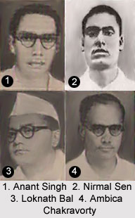 Anant Singh Ambica Chakravorty Loknath Bal And Nirmal Sen