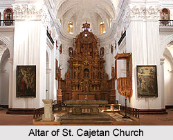 Architecture of Church of St. Cajetan, Goa