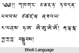 Bhoti Language in India