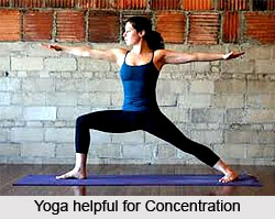 Breathing and concentration in Yoga Asanas