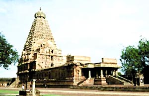 Chola temple in Thanjavur, Tamil Nadu