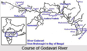 Course Of Godavari River, Indian River