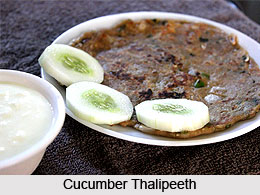 Cucumber Thalipeeth, Indian Snack