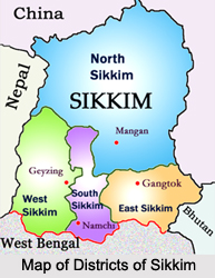 Districts of Sikkim
