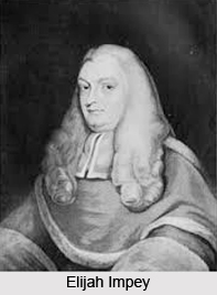 Elijah Impey, First Chief Justice of Supreme Court