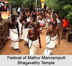Festivals of Mathur Mannampulli Bhagavathy Temple