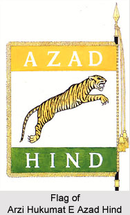 Flag of Arzi Hukumat E Azad Hind
