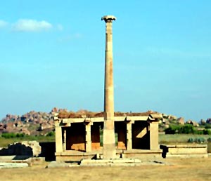 The Garuda Sthamba in Nagappattinam, Tamil Nadu