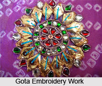 Gota Work, Lappe-ka-kaam, Metal Embroidery in Rajasthan