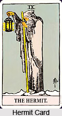 Hermit Card , Tarot Card