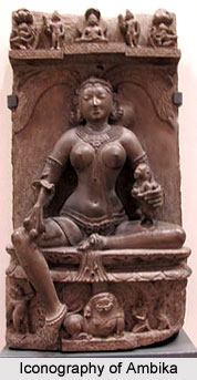 Iconography of Ambika, Khajuraho