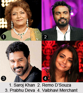 Indian Choreographers, Indian Cinema