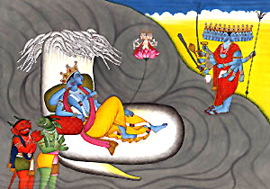 Kaitabha and Madhu, Demon, Hindu Mythology