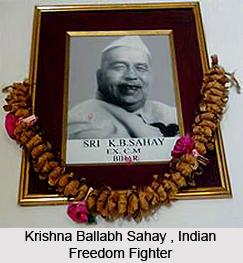 Krishna Ballabh Sahay , Indian Freedom Fighter