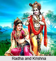 Krishna Gopala, Radha and great goddess